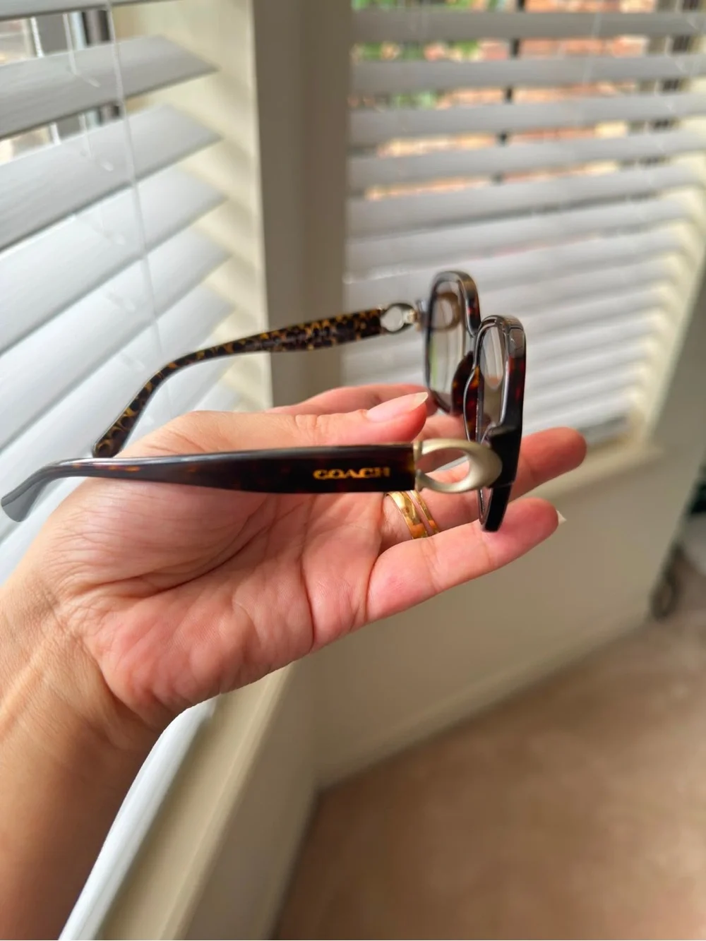 Coach Tortoiseshell Sunglasses with Brown Lenses
